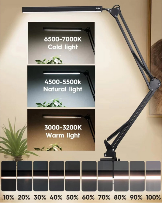 Adjustable LED Clamp Desk Lamp